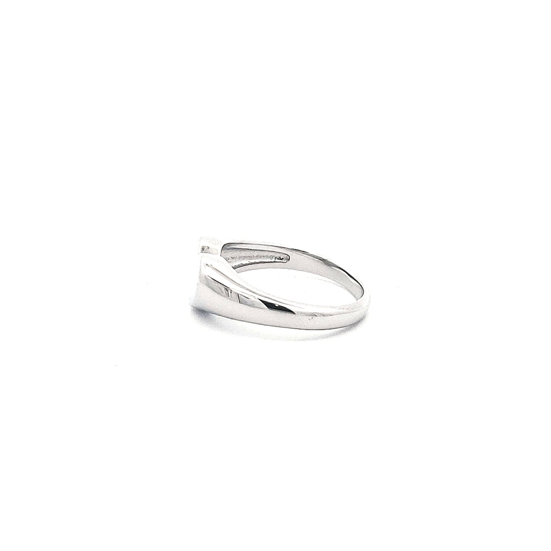 Silver 925 High Polish Heart Shaped Engravable Ring