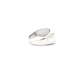 Silver 925 High Polish Cubic Zirconia Engravable Ring