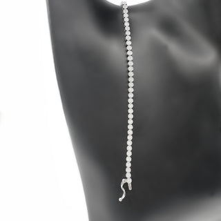 925 Sterling Silver Cubic Zirconia Bracelet - 7 Inches