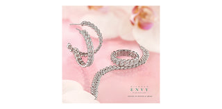 Brazalete de tenis con eslabones cubanos de Miami de oro blanco de 10 quilates y 2,00 quilates - 7,25"