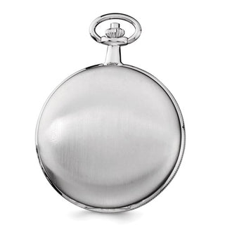 Charles Hubert Reloj de bolsillo con esfera blanca y acabado cromado