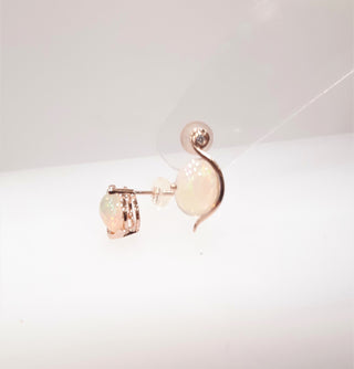 Opal & Diamond Earrings