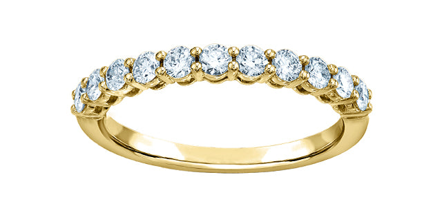 14K Yellow Gold 0.50cttw Lab Grown Diamond Band