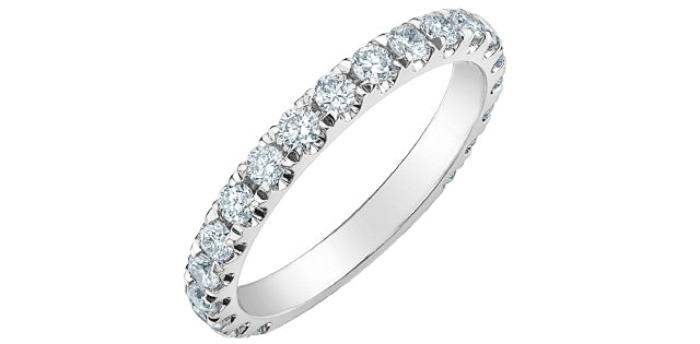 14K White Gold 0.50cttw Lab Grown Diamond Band