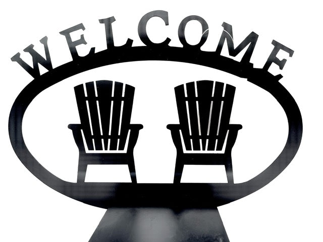 SM. MTL Adirondack CHR Welcome  Sign