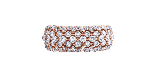 10K Rose Gold 1.00cttw Diamond Ring, size 6.5