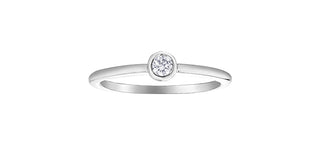 10K White Gold 0.15cttw Diamond Ring
