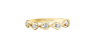 14K Yellow Gold 0.24cttw Canadian Diamond Ring