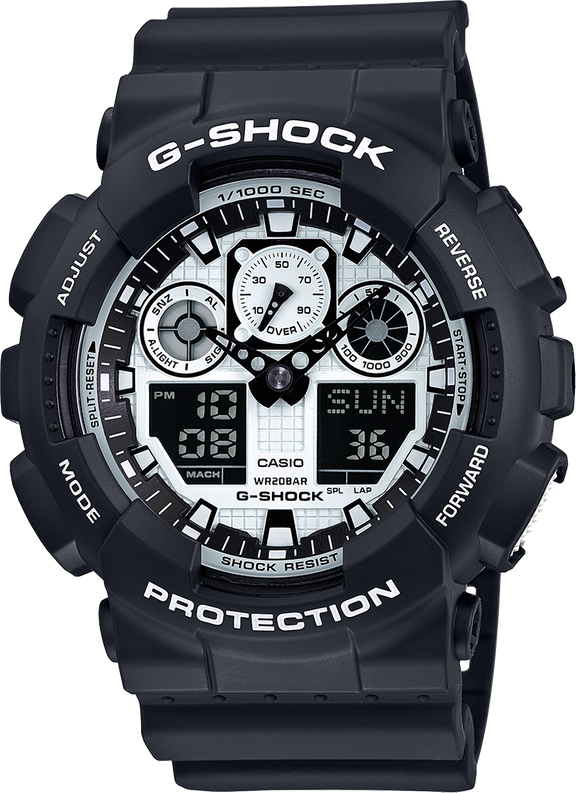 Reloj Casio G-Shock GA100BW-1A 