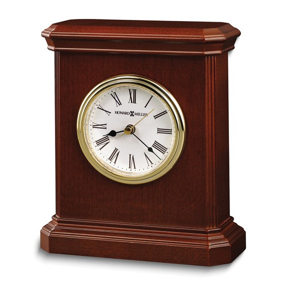 Howard Miller Windsor Carriage Reloj de mesa de cuarzo con acabado en cerezo y madera
