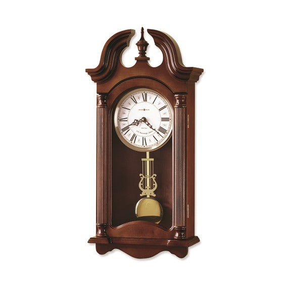 Howard Miller Everett Reloj de pared con timbre de cuarzo y madera con acabado en cerezo