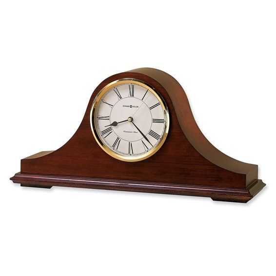 Howard Miller Christopher Cherry Finish Wood Chiming Quartz Mantel Clock