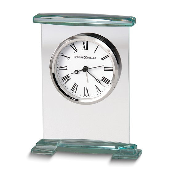 Howard Miller Augustine Quartz Alarm Glass Clock