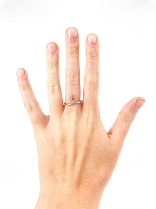 10K White & Yellow Gold 0.25cttw Diamond Ring, size 6.5