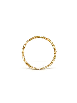 10K Yellow Gold 0.06cttw Round Cut Diamond Ring, size 6.5