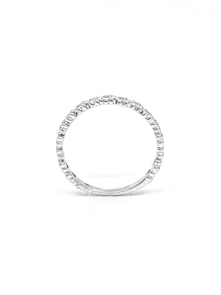 10K White Gold 0.065cttw Diamond Paw Print Ring, size 6.5