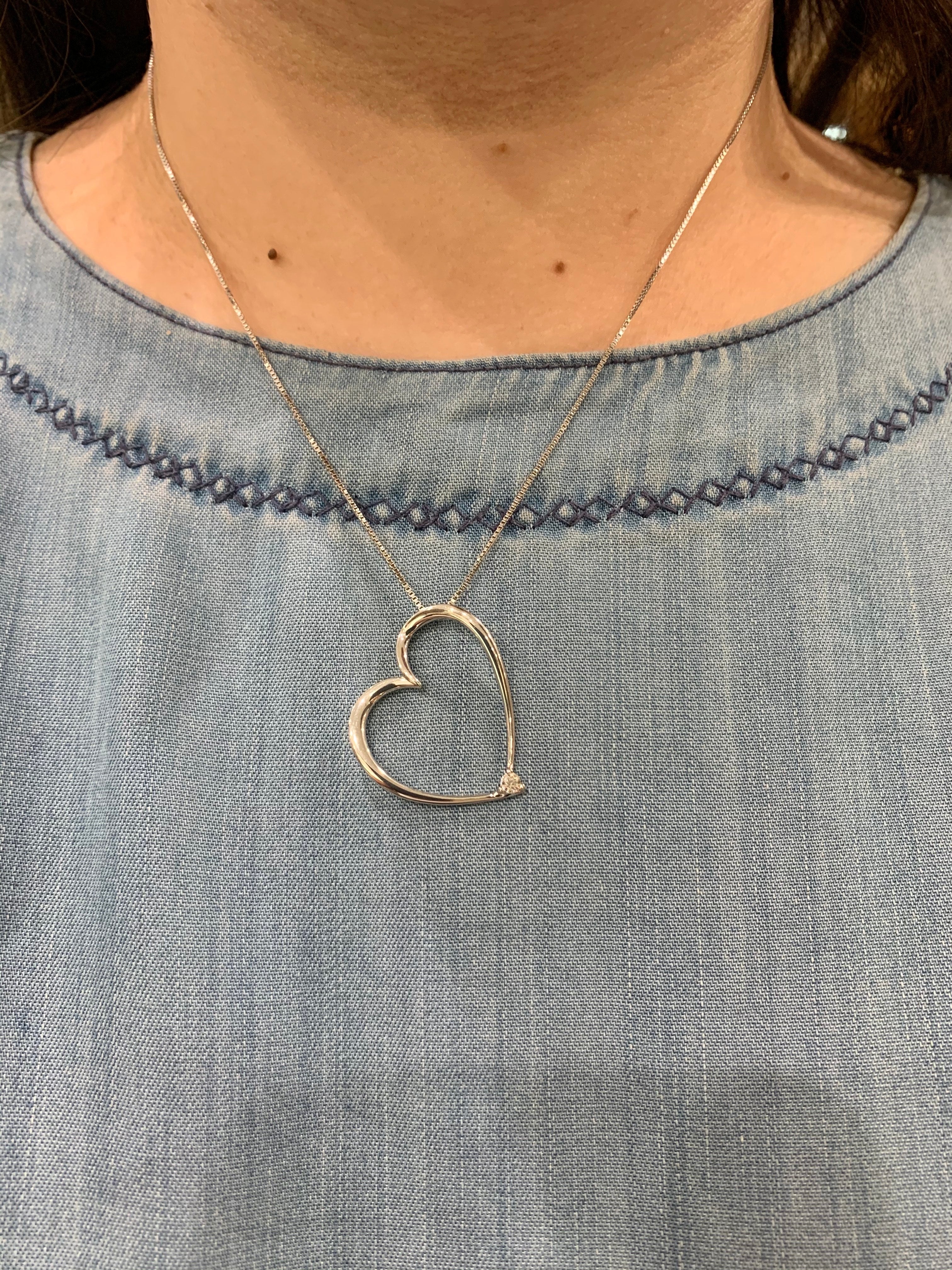 Diamond Silver Necklace