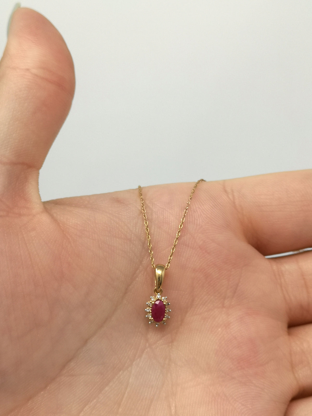 Ruby and Diamond Necklace