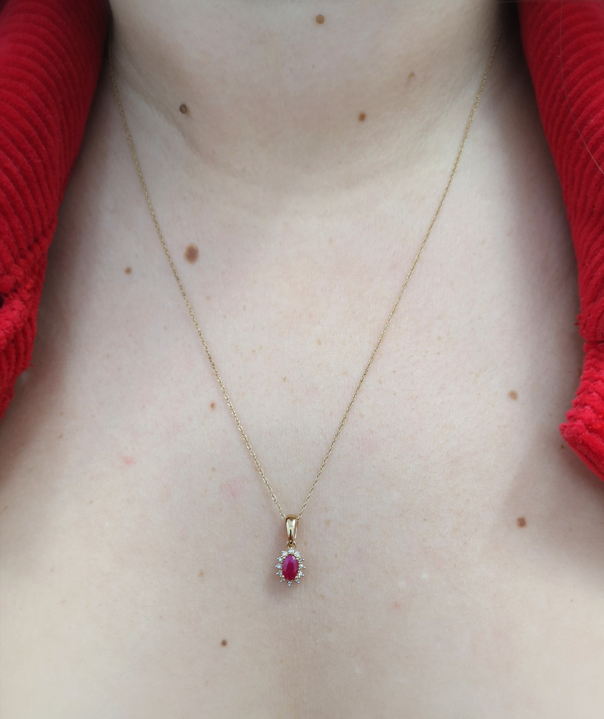 Ruby and Diamond Necklace