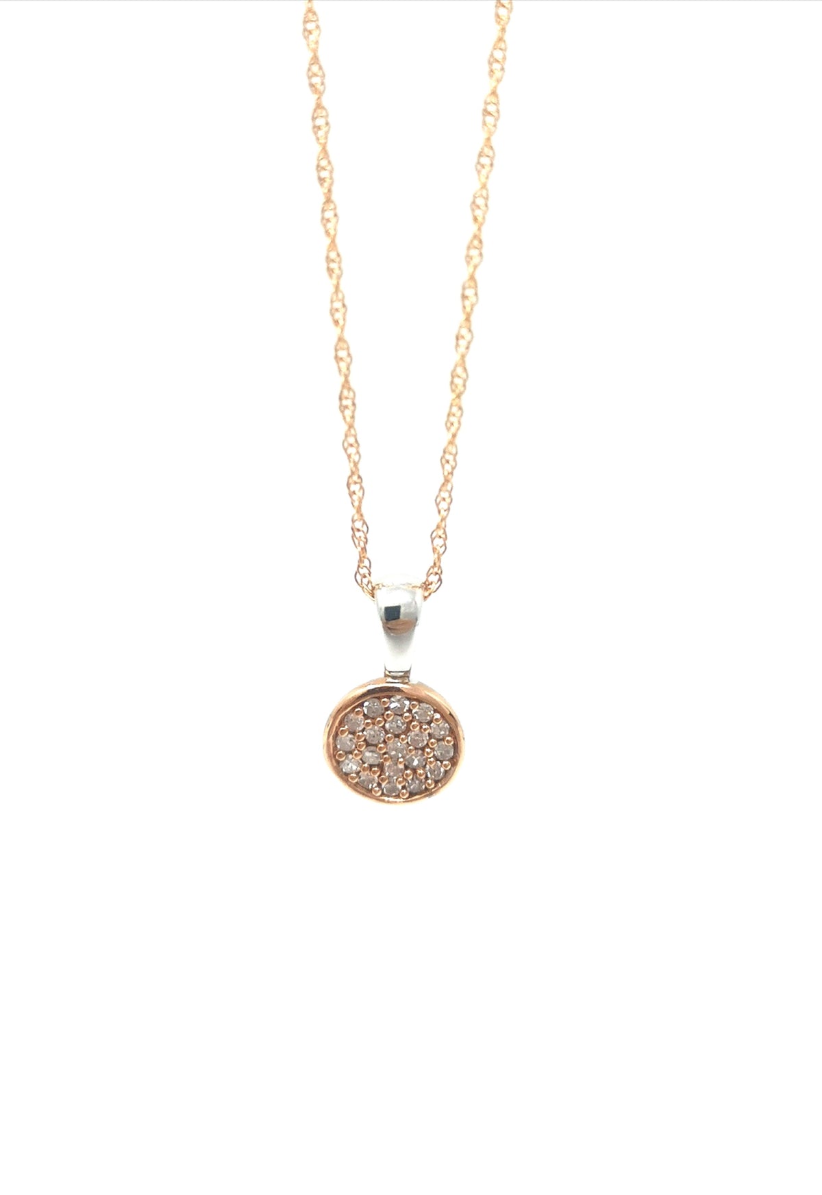 Rose Gold Diamond Pendant