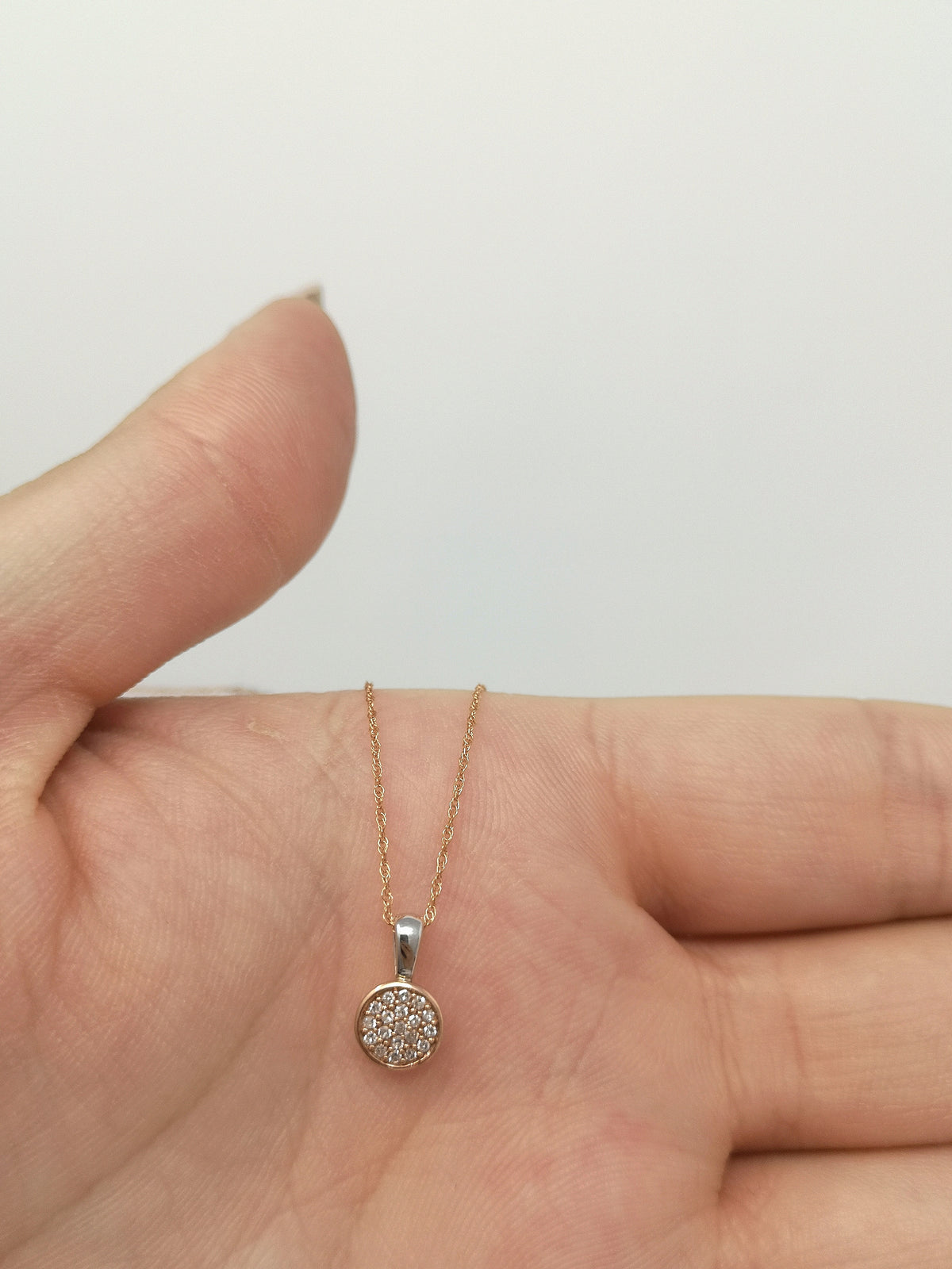 Rose Gold Diamond Pendant