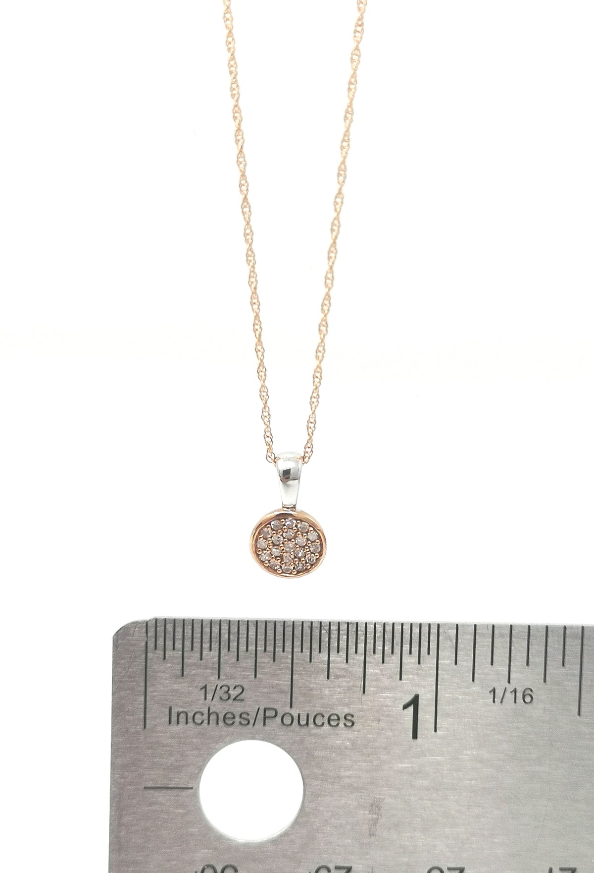 Rose Gold Diamond Pendant