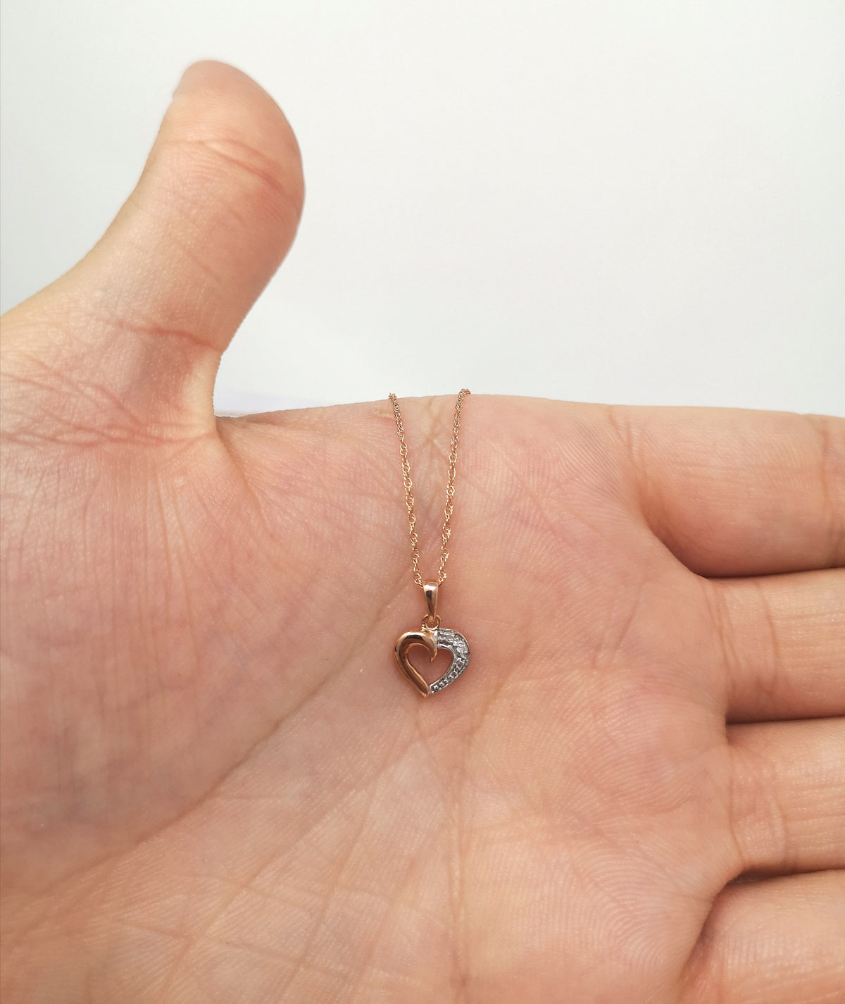 Rose Gold Diamond Pendant