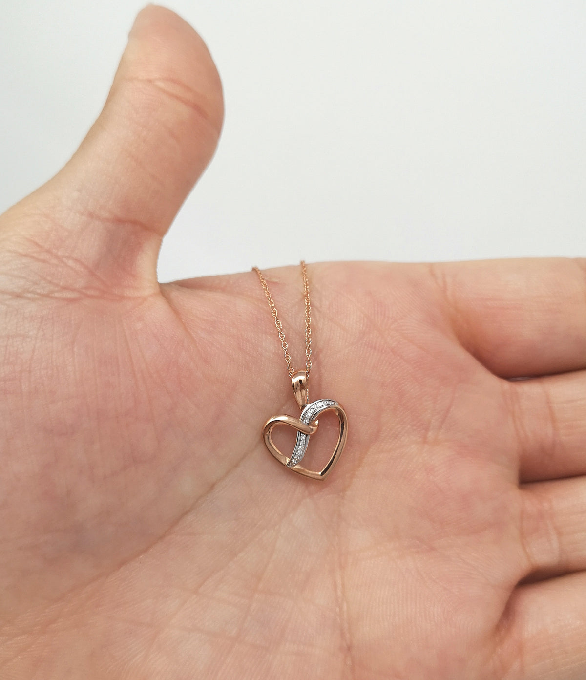 Rose Gold Diamond Pendant