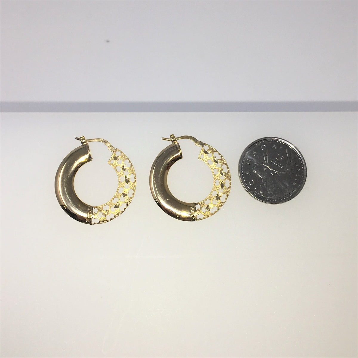 10KY Hoop Earrings