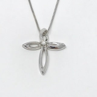 Colgante de plata canadiense con diamantes