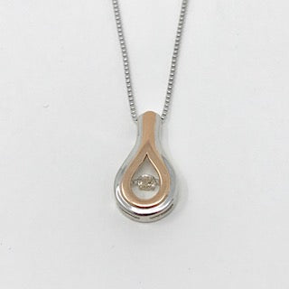 Silver Canadian Diamond Pendant