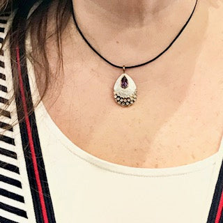 Colgante Plata Amatista
