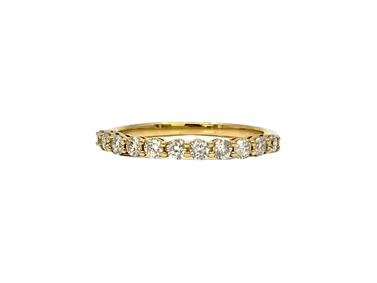 14K Yellow Gold 0.50cttw Lab Grown Diamond Band