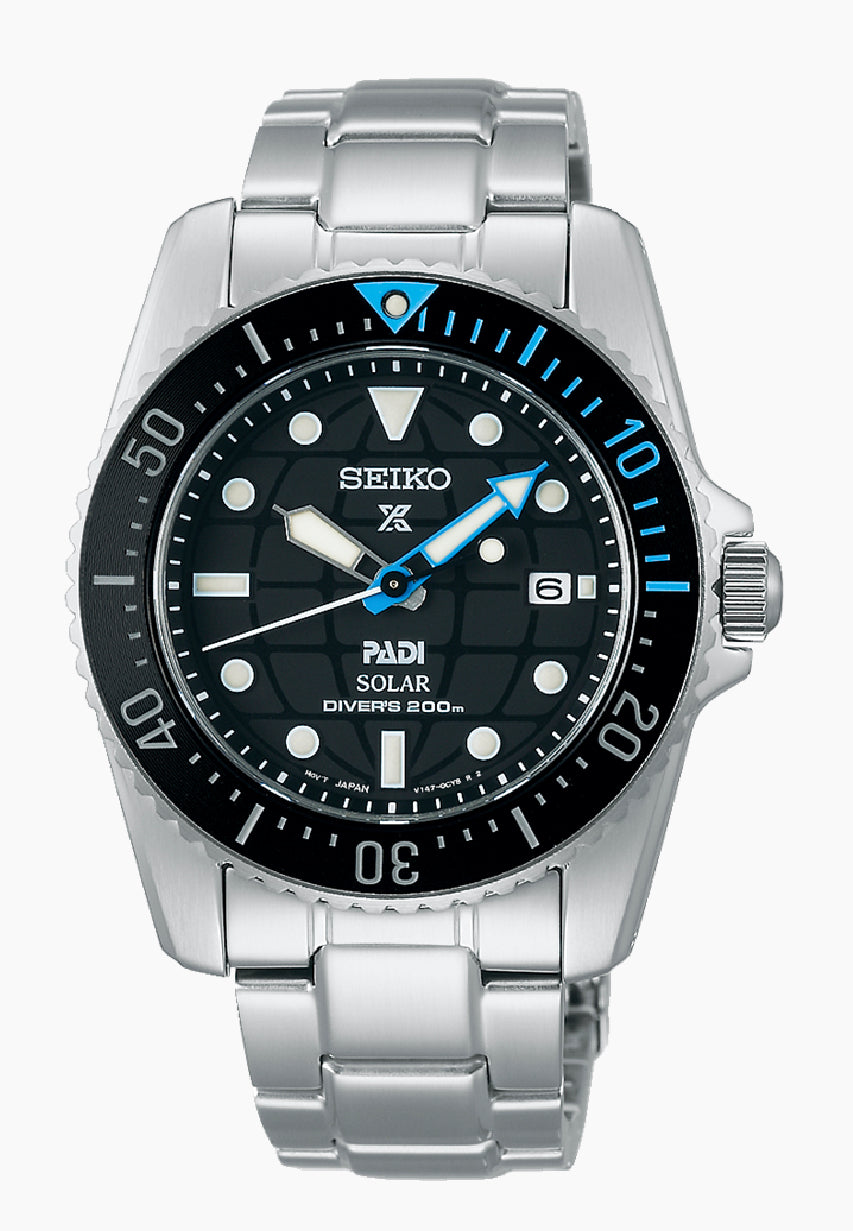 SEIKO Mens Prospex PADI Edition Solar Divers Watch SNE575- Discontinued