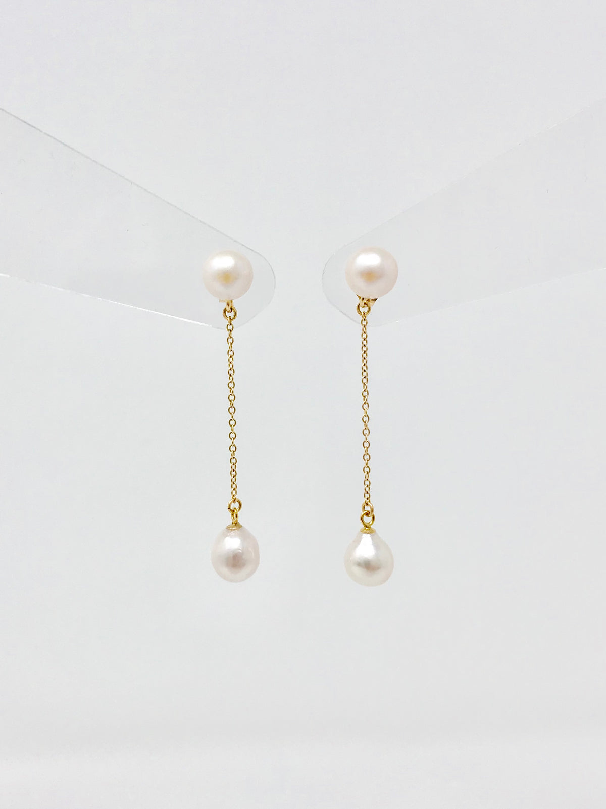 Pendientes colgantes de perlas cultivadas