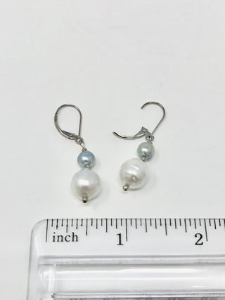 Pendientes colgantes de perlas de los mares del sur
