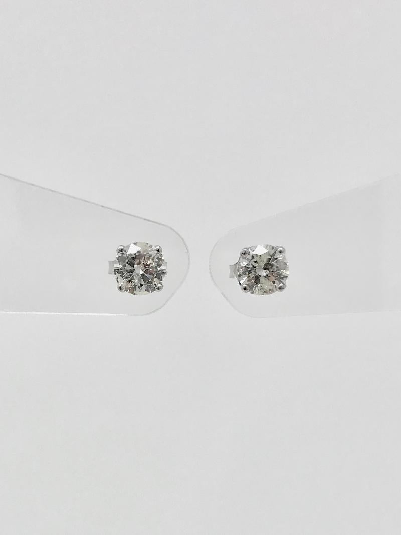 2.00 Carat Diamond Stud Earrings