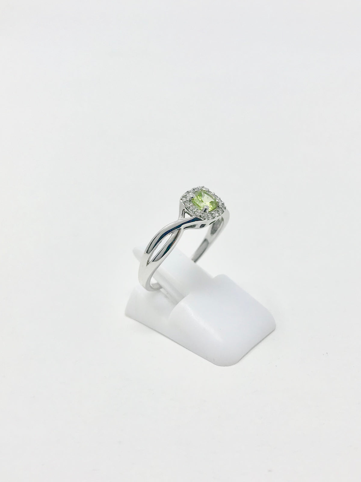Peridot and Diamond Ring
