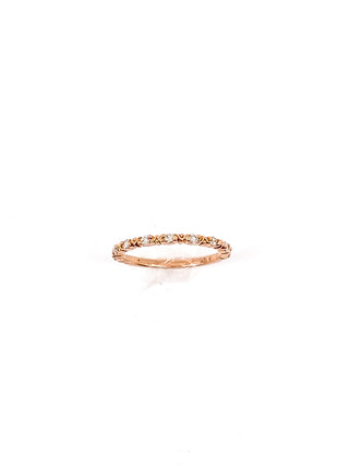 10K Rose Gold 0.18cttw Diamond Ring