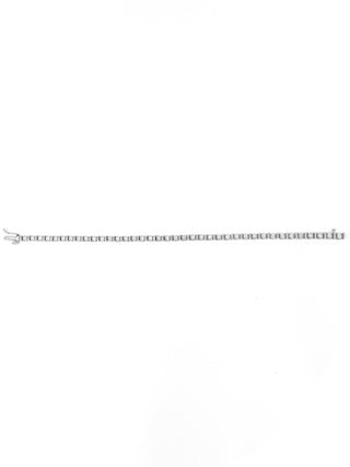 Brazalete de tenis con diamantes de 1,50 quilates en oro blanco de 10 quilates, 7"