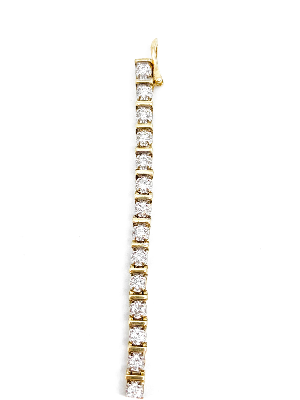10K Yellow Gold 1.00cttw Diamond Tennis Bracelet, 7&quot;