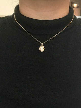 Opal and Diamond Necklace