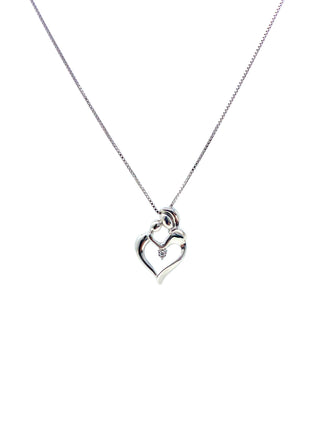 Colgante de plata canadiense con diamantes