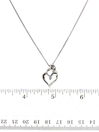 Colgante de plata canadiense con diamantes