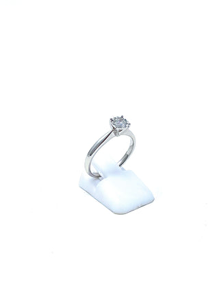 10K White Gold 0.25ct Round Brilliant Diamond Engagement Ring