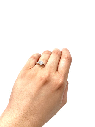 10K White Gold 0.25ct Round Brilliant Diamond Engagement Ring