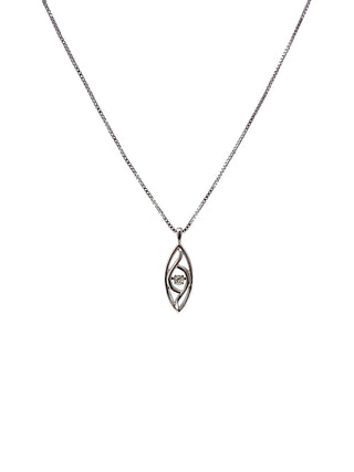 Collar de plata con diamantes