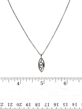 Collar de plata con diamantes