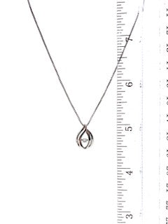 Collar de plata con diamantes
