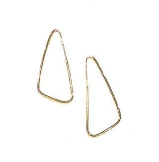 Pendientes de oro amarillo de 10 quilates de 35 mm